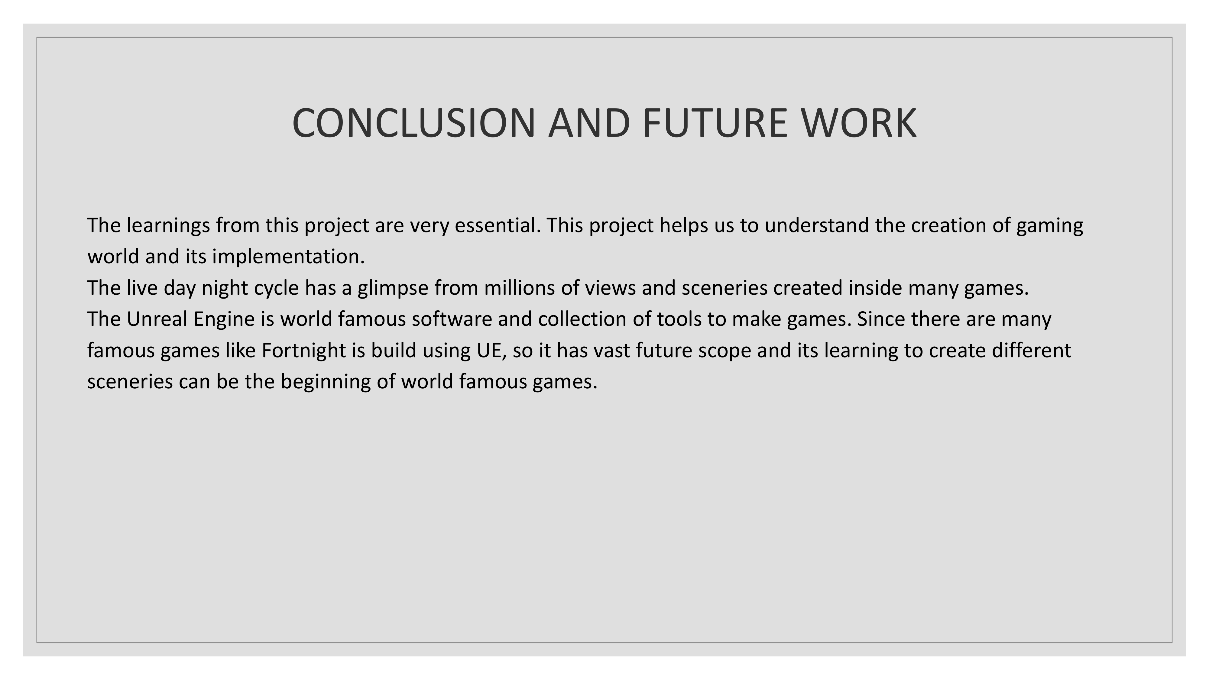 conclusion